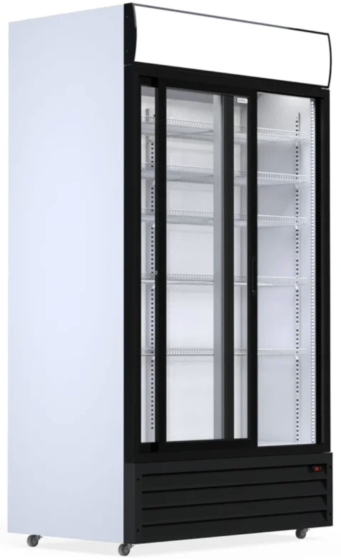 Commercial Display Fridge with 2 Sliding Glass Doors 879l