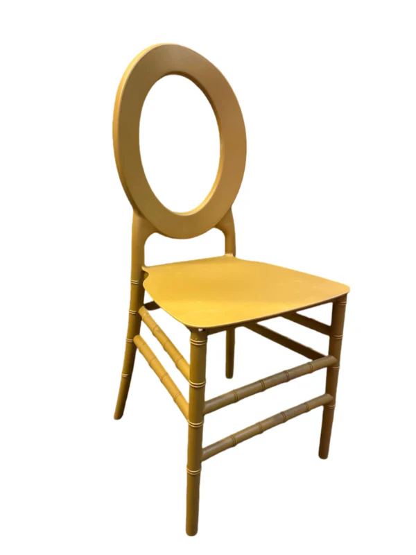 Plastic Gold O-Back Chair