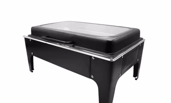 Rectangular Black Chafing Dish Top Window