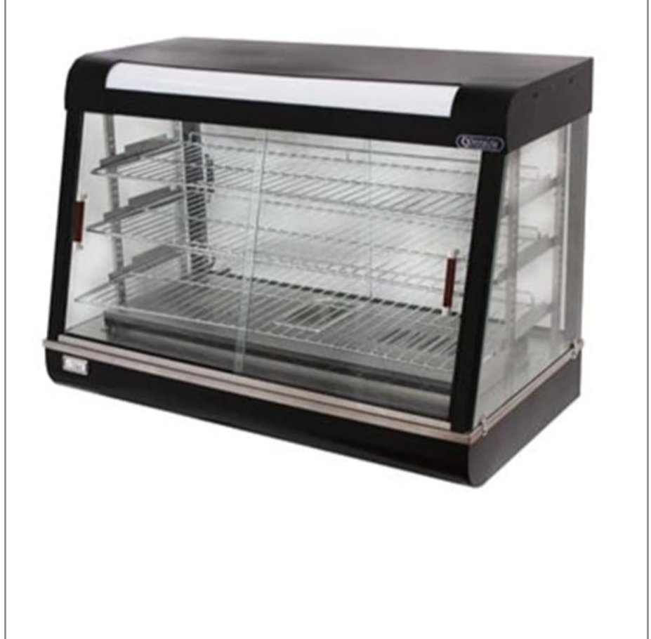 Slant Glass Pie Warmer 660mm