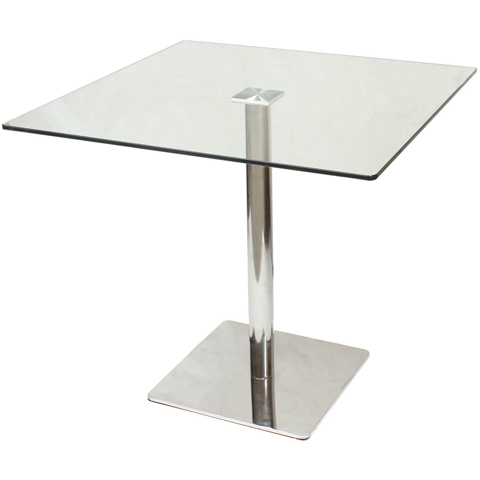 Square Cafe Glass Table 80 x 80