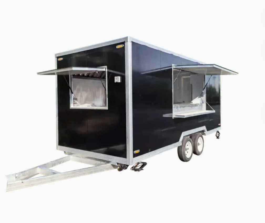Square Food Trailer to Create a Mobile Food Paradise